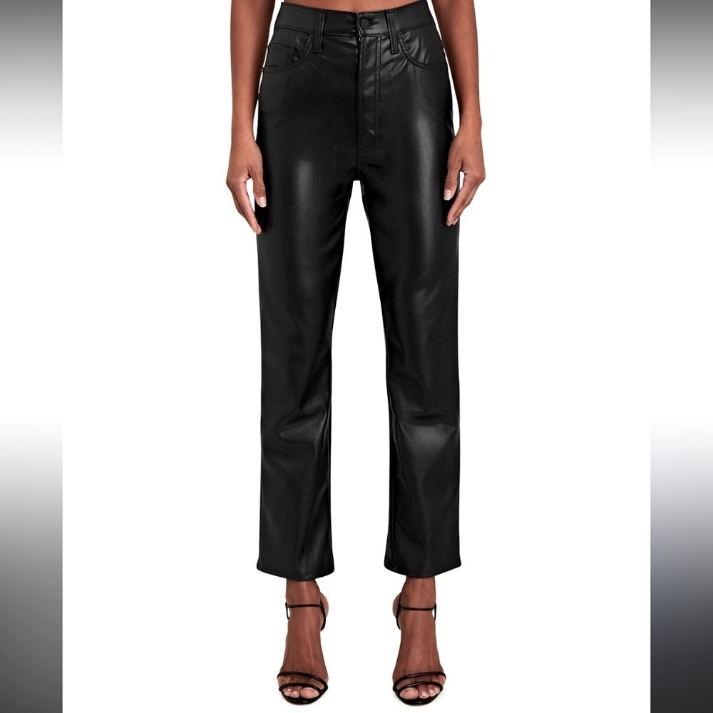 MOTHER
Rider High-Rise Faux-Leather Ankle pants boho designer fall nwot $228